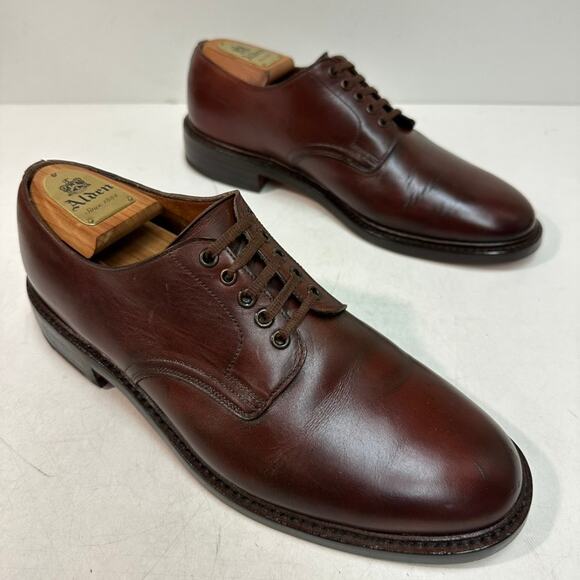 FULLY RESOLED Crockett & Jones Stirling Plain Toe Derby US 9.5 Wide (E) - Picture 5 of 12